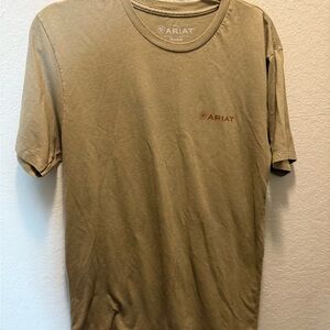 Ariat Men's Khaki Short Sleeve Tee Size Large